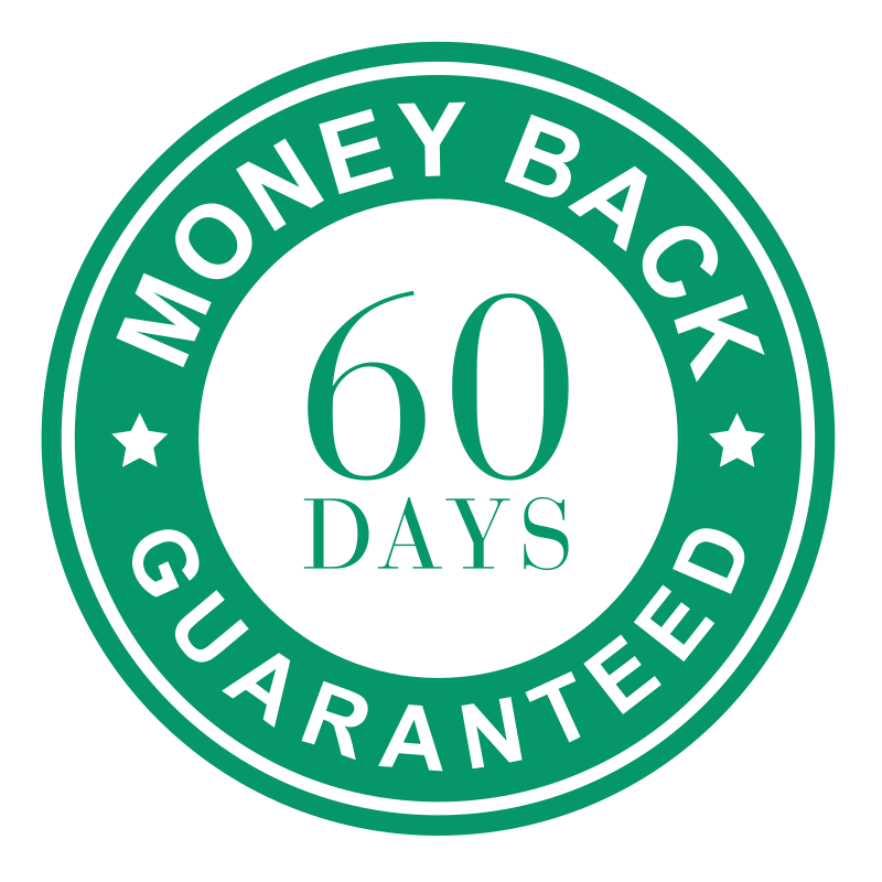 60 day money back guarantee